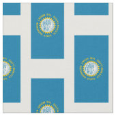 Staatsflagge Süddakota Stoff (Nahaufnahme)