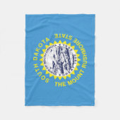 Staatsflagge Süddakota, USA Fleecedecke (Vorderseite)