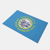 Staatsflagge Süddakota, USA Fußmatte (Schrägansicht)
