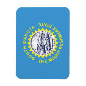 Staatsflagge Süddakota, USA Magnet (Vertikal)