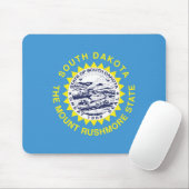 Staatsflagge Süddakota, USA Mousepad (Mit Mouse)