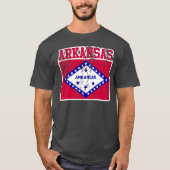 Staatsflagge T - Shirt Arkansas (Vorderseite)