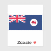 Staatsflagge Tasmania, Commonwealth of Australia Aufkleber (Blatt)