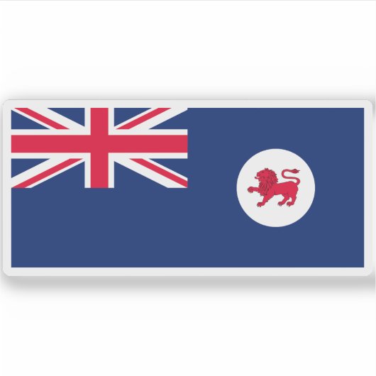Staatsflagge Tasmania, Commonwealth of Australia Aufkleber (Vorderseite)