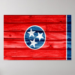 Staatsflagge Tennessee Poster