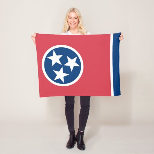 Staatsflagge Tennessee, USA Fleecedecke (Beispiel)