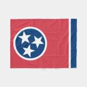 Staatsflagge Tennessee, USA Fleecedecke (Vorderseite (Horizontal))