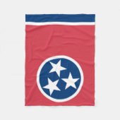 Staatsflagge Tennessee, USA Fleecedecke (Vorderseite)