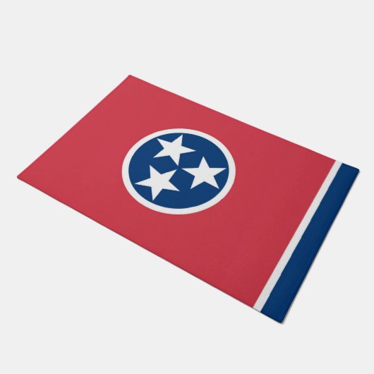 Staatsflagge Tennessee, USA Fußmatte (Schrägansicht)