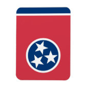 Staatsflagge Tennessee, USA Magnet (Vertikal)