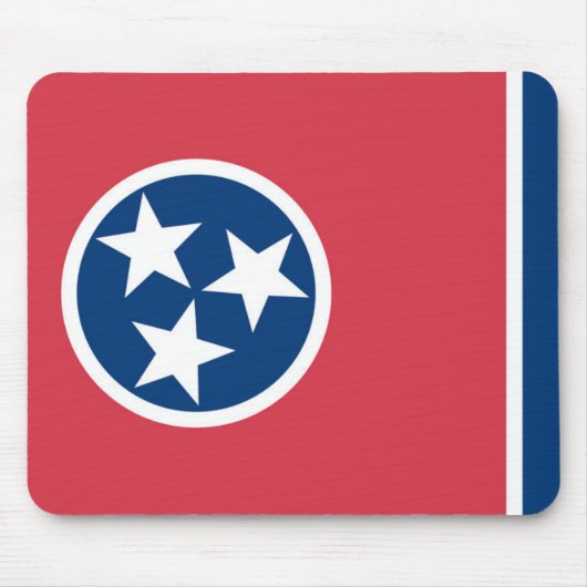 Staatsflagge Tennessee, USA Mousepad (Vorne)