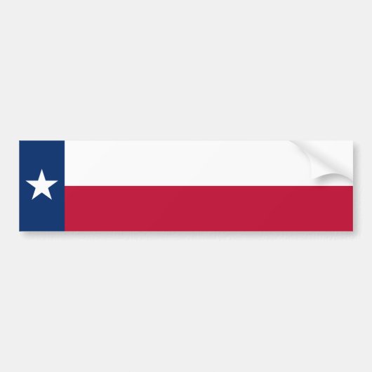 Staatsflagge Texas Autoaufkleber (Vorne)