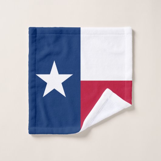 Staatsflagge Texas Badhandtuch Set (Waschlappen)