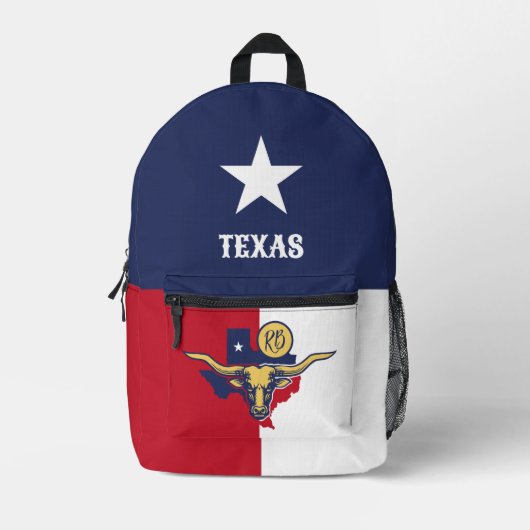 Staatsflagge Texas Bedruckter Rucksack (Vorderseite)