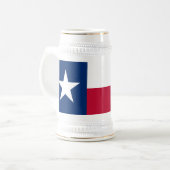 Staatsflagge Texas Bierglas (Vorderseite Links)