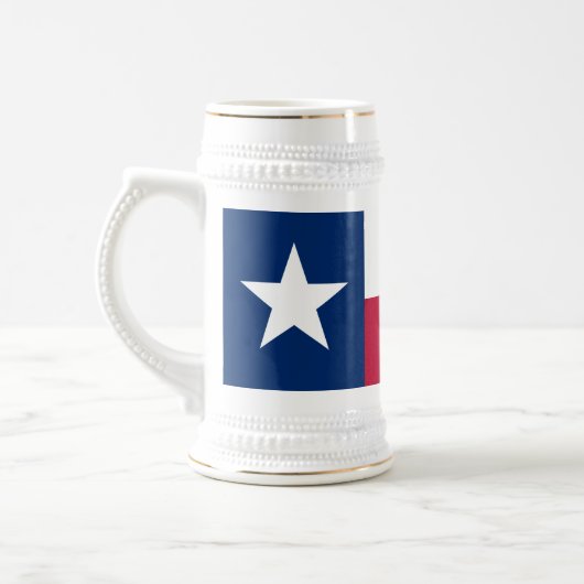 Staatsflagge Texas Bierglas (Links)