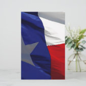 Staatsflagge Texas Briefpapier (Stehend Vorderseite)