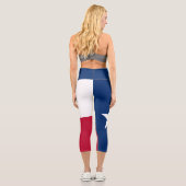 Staatsflagge Texas Capri Leggings (Rückseite)