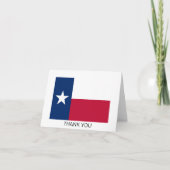 Staatsflagge Texas Dankeskarte (Vorderseite)