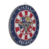 Staatsflagge Texas Dartscheibe (Vorderseite Links)