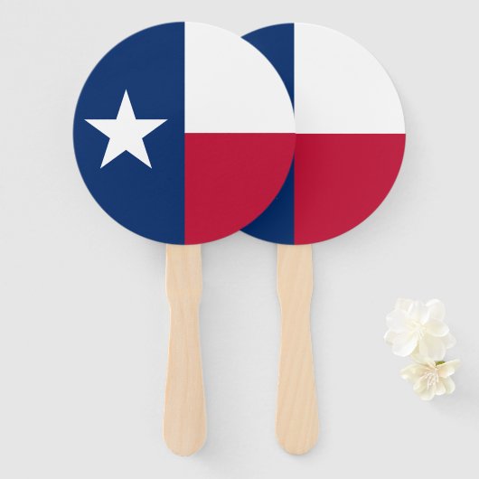 Staatsflagge Texas Fächer (Vorne und Hinten)