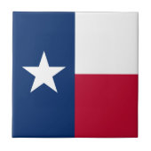 Staatsflagge Texas Fliese (Vorderseite)