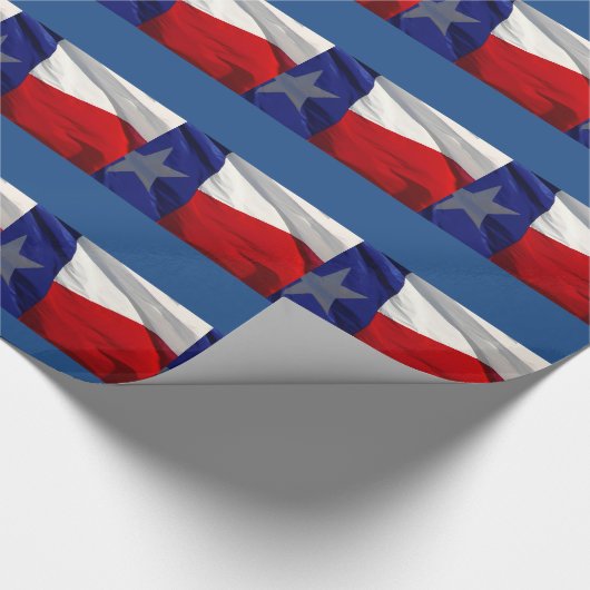 Staatsflagge Texas Geschenkpapier (Ecke)