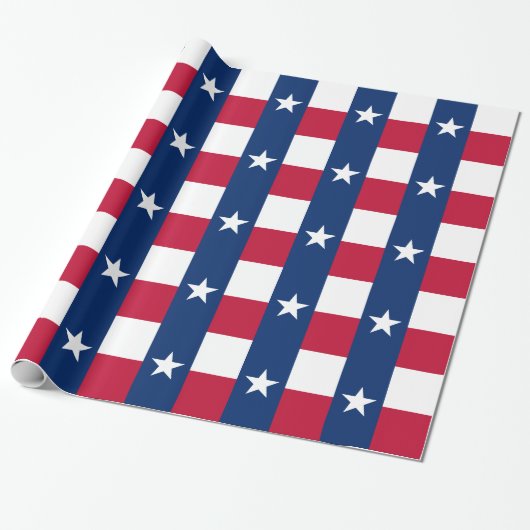 Staatsflagge Texas Geschenkpapier (Ungerollt)