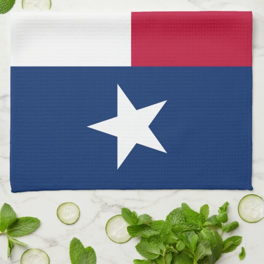 Staatsflagge Texas Geschirrtuch (Gefaltet)