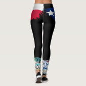Staatsflagge Texas Girl Leggings (Rückseite)
