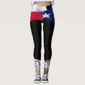 Staatsflagge Texas Girl Leggings (Vorderseite)