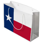 Staatsflagge Texas Große Geschenktüte (Rückseite Schrägansicht)