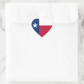 Staatsflagge Texas Herz-Aufkleber (Tasche)