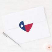 Staatsflagge Texas Herz-Aufkleber (Umschlag)