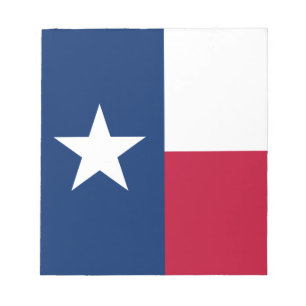 Staatsflagge Texas Notizblock