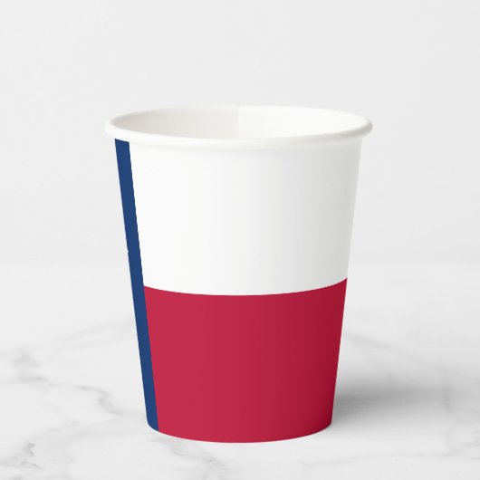 Staatsflagge Texas Pappbecher (Links)