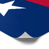 Staatsflagge Texas Poster (Ecke)