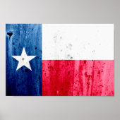 Staatsflagge Texas Poster (Vorne)