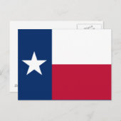 Staatsflagge Texas Postkarte (Vorne/Hinten)