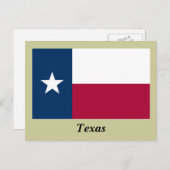 Staatsflagge Texas Postkarte (Vorne/Hinten)