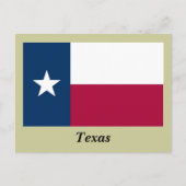 Staatsflagge Texas Postkarte (Vorderseite)