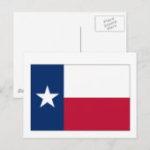 Staatsflagge Texas Postkarte (Vorne/Hinten)