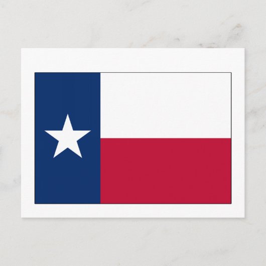Staatsflagge Texas Postkarte (Vorderseite)