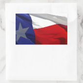 Staatsflagge Texas Rechteckiger Aufkleber (Tasche)