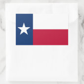 Staatsflagge Texas Rechteckiger Aufkleber (Tasche)