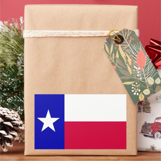 Staatsflagge Texas Rechteckiger Aufkleber (Feiertag)