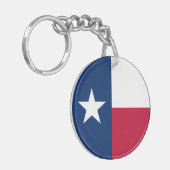 Staatsflagge Texas Schlüsselanhänger (Vorderseite links)