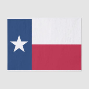 Staatsflagge Texas Seidenpapier