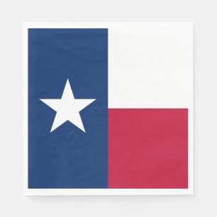 Staatsflagge Texas Serviette