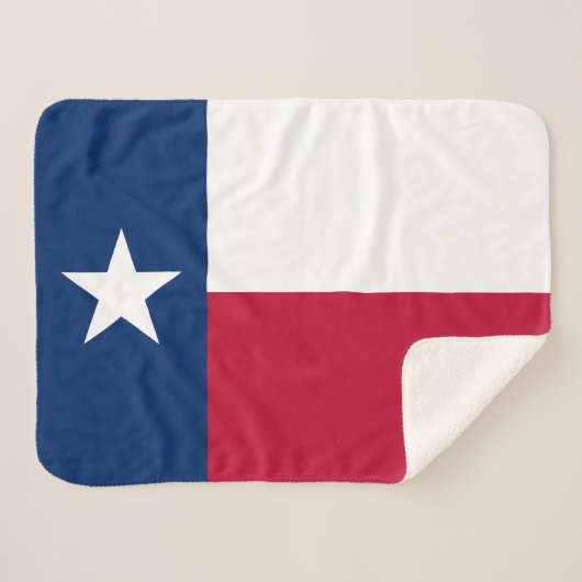 Staatsflagge Texas Sherpadecke (Vorderseite (Horizontal))